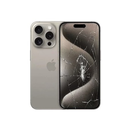 Cambio Pantalla SOLO Cristal iPhone 15 Pro